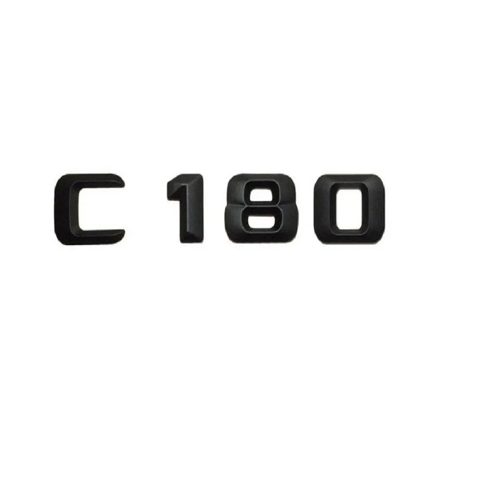 Матовый черный значок с надписью C 180 на заднюю часть БАГАЖНИКА АВТОМОБИЛЯ