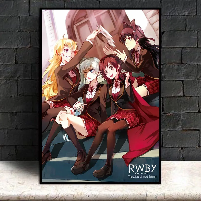 Печать на холсте украшение дома Rwby Классический Аниме Стены Модульная художественная картина картины скандинавском стиле плакат прикроватный фон