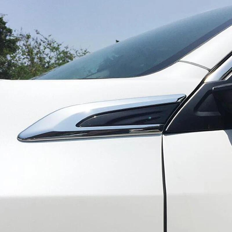 Для Honda Civic 10 2016 2017 2018 хромированный АБС пластик автомобильное крыло правая/левая