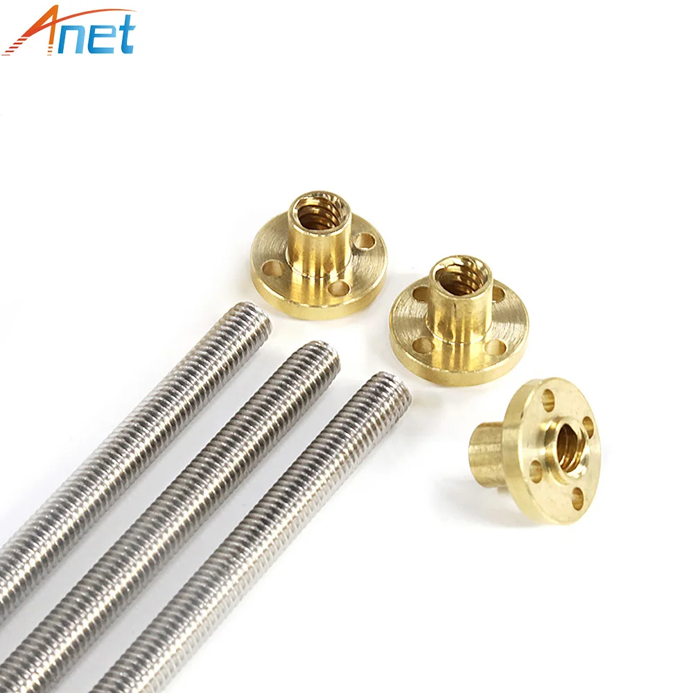 

3D Printer Part&CNC THSL-500-8D T-type Stepper Motor Trapezoidal Lead Screw 8MM Thread 8mm T8 Length 270mm 318mm 345mm 400mm