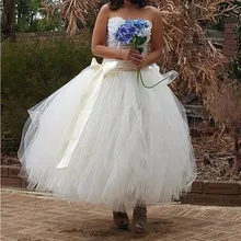 Пышная балетная пачка женские тюлевые юбки на заказ длиной до щиколотки бальное платье женские юбки с поясом плюс размер женские юбки