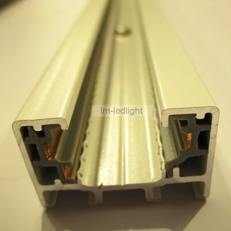 1 м длина 3 провода рельса в белый черный Универсальный 3 светодио дный провода алюминиевый светодиодный рельс 15 шт./лот
