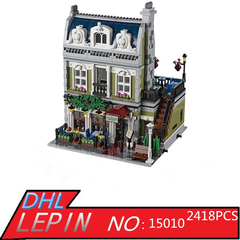 

LEPIN 15010 15007 15011 15015 15017 15018 Creator Parisian Restaurant City Street Building Blocks Bricks Toy for Children Gift