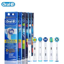 Oral B Genuine Replaceable Brush Heads Precision Clean Rotation Electric Toothbrush 4 heads EB17/EB18/EB20/EB25/EB30/EB50/EB60