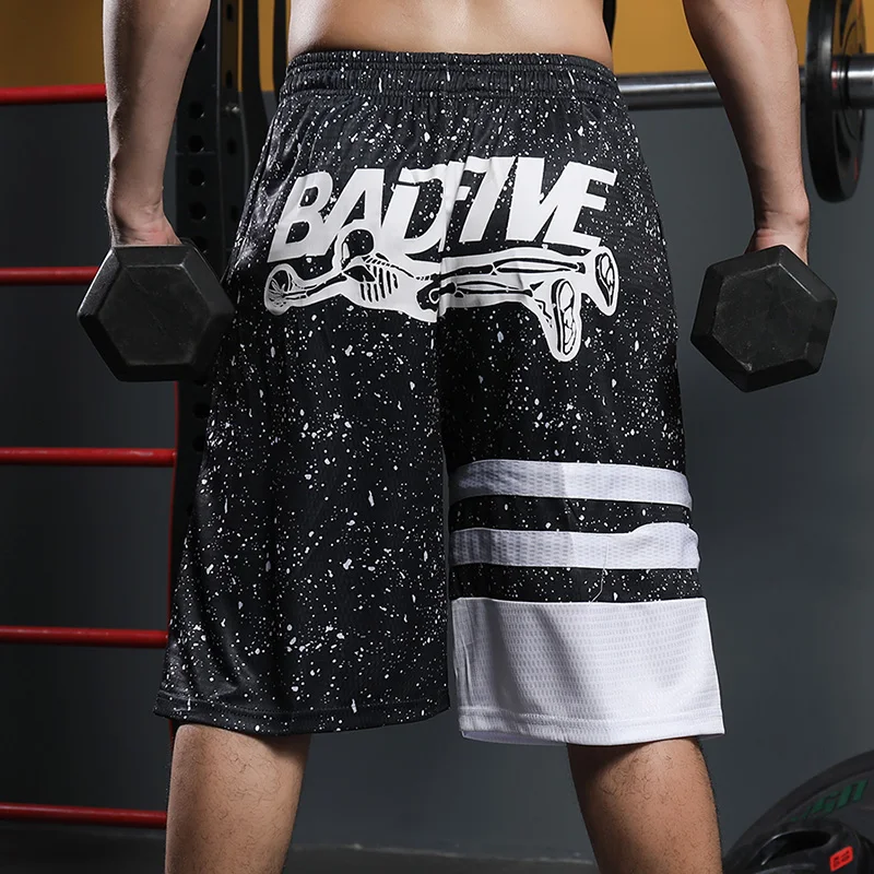 

Men shorts exercise 2019 new summer male casual shorts bodybuilding knee-length fashion plus size 4XL 5XL S10