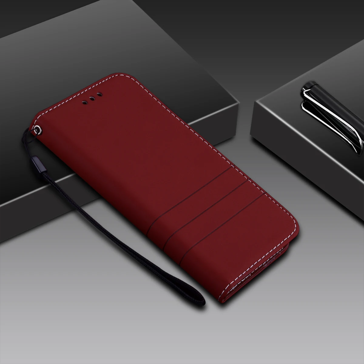 Кожаный чехол для Xiaomi redmi 4X флип бумажник Стенд телефон сумки Coque