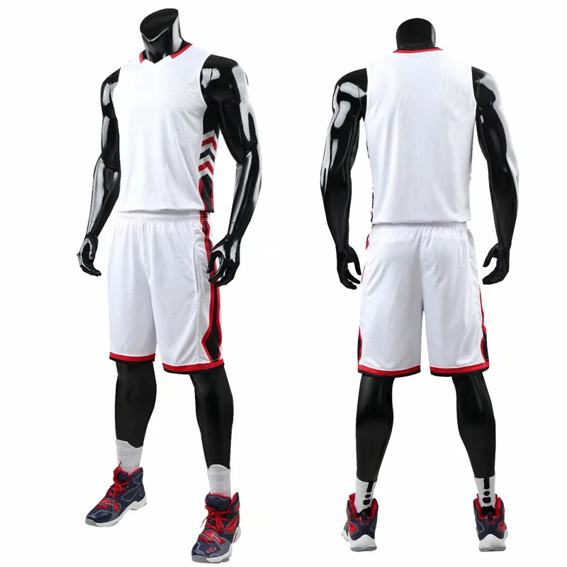 New Throwback Basketball Jersey Set Men Basketball Jerseys Training
