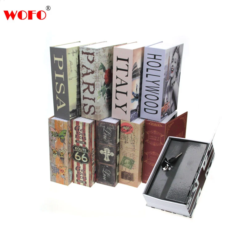 Wofoのピサの斜塔隠し貯金箱セキュリティ金庫キーロック現金お金ロッカーボックス18 11 5 5 5センチ Cash Money Secret Bookpiggy Bank Aliexpress