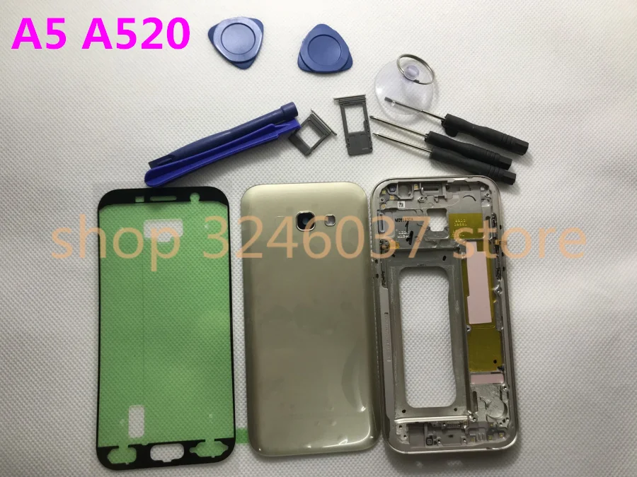 Оригинальный чехол с полной рамкой для Samsung Galaxy A5 A520 A520F 2017 задняя крышка