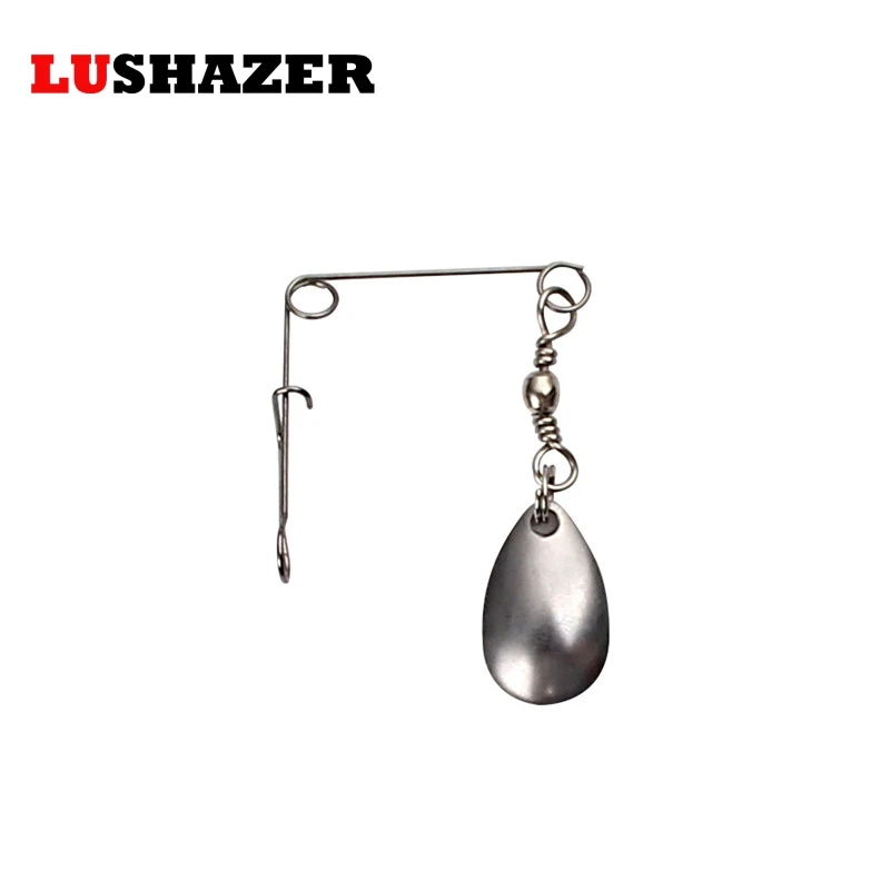 

2pcs/lot LUSHAZER Spinnerbait 0.8g fishing swivel ball bearing isca artificial fishing accessories tackles ice winter fishing