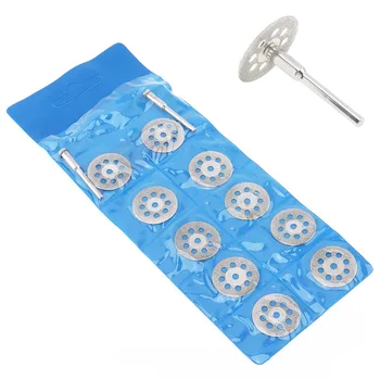 

10pcs/set 22mm High Speed Steel Circular Saw Blade Rotary Power Tool Kit with Disc Holes and Fixed Rods for Cutting Glass Metal