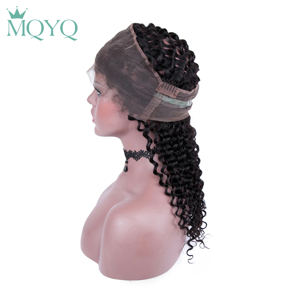 360 Lace Frontal Closure Deep Wave Malaysian Remy Hair Natural Hairline With Baby Hair 100% Human Hair 360 Lace Closure