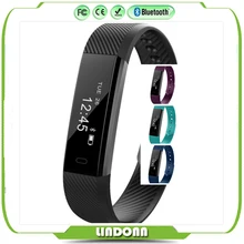 id115 smart wristband bluetooth digital bracelet pedometer fitness tracker for android ios 24h real time heart rate monitor