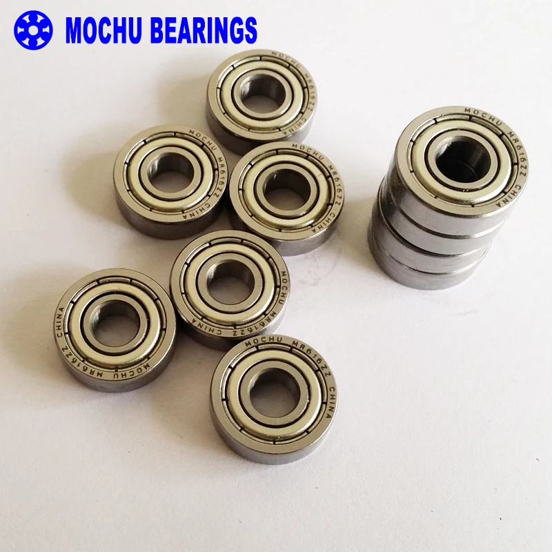 10pcs Bearing MR616ZZ B6-63Z R-1660HH 6x16x5 MR616 B6-63 MOCHU Shielded Miniature MINI Deep Groove Ball Bearings Single Row