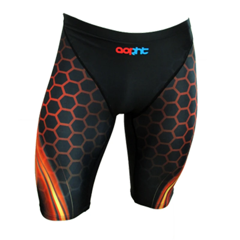 Women Digital Printed Triangle Training Competitive Swimsuit Men Sport Spandex Lycra Swim Trunks Waterproof Beach Brief Bathing