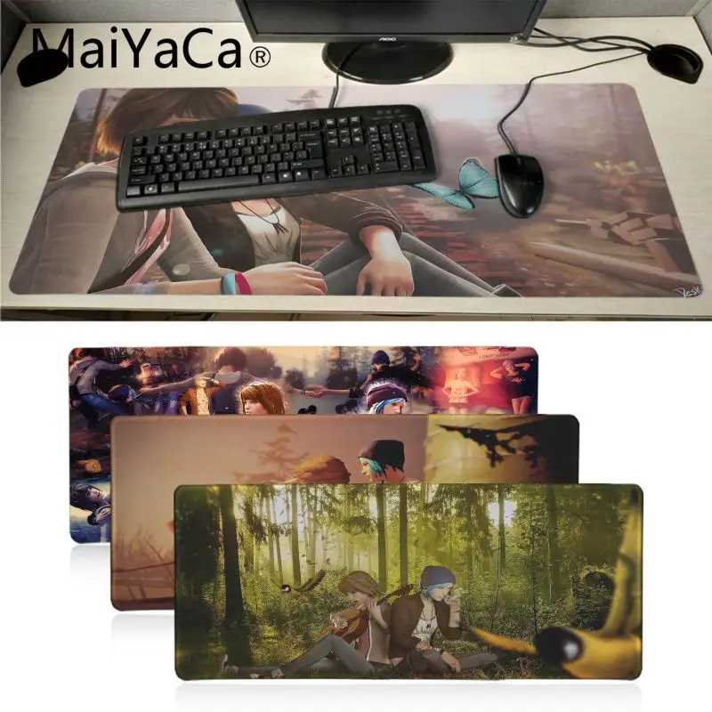 

Maiyaca life is strange Big promotion Russia Computer mats Locking Edge gaming Mousepad Mat Keyboard Mat Table Pad