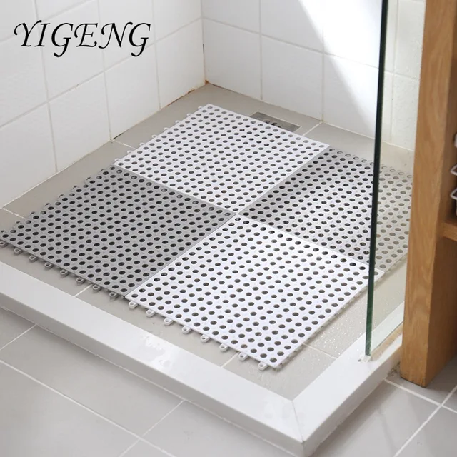 1pc Bathroom Carpet Shower Mat Non slip Bath Mats Bathroom Square PVC