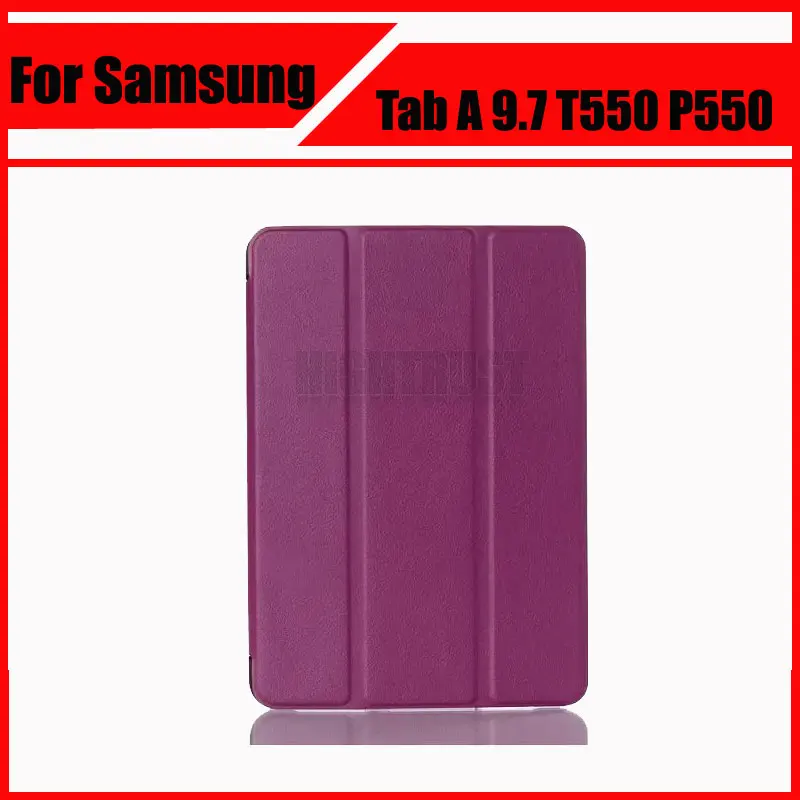 Магнитный Стенд искусственная кожа Чехол для samsung Galaxy Tab 9,7 T550 T555 P550 9,7 "tablet Чехлы + экран протектор