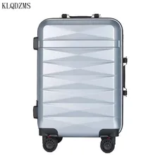 KLQDZMS 20/24 дюйма Алюминий рамка катящийся багаж, мужской деловой Футляр Женская тележка чемодан с колесиками