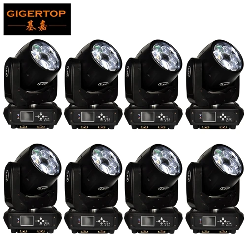 Gigertop TP-L672 280 Вт Led Zoom движущийся головной свет 6x40 Вт 0S-RAM высокий яркий маленький пчелиный глаз Освещение сцены панорама 540 наклон 180 - Цвет: 8