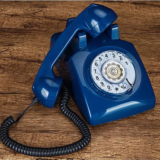 

antique home office fixed telephones Europe landline Rotation dial number telefone fixo ancient immovable black white antigos