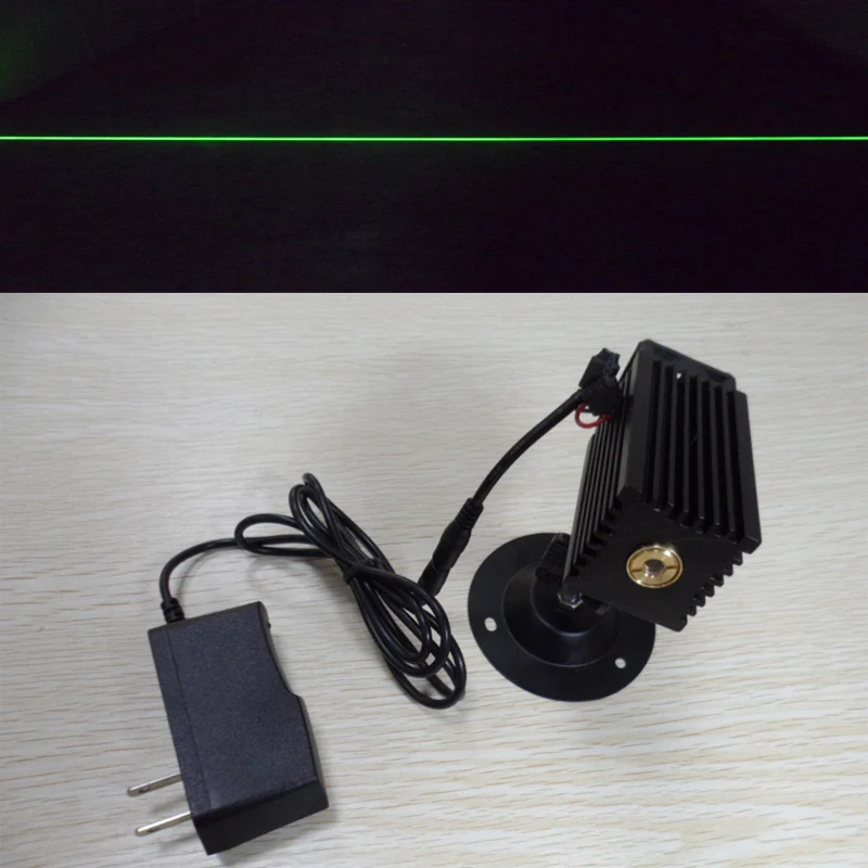 Линейный длинный яркий зеленый лазерный маркировочный лазерный позиционер для головы 100 мВт