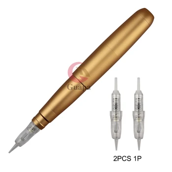 

Silver/Golden Rotary Tattoo Machine Pen Permanent eyebrow Makeup Pen Tattoo with 5 Speeds for Tattoo Lips eyeliner brows