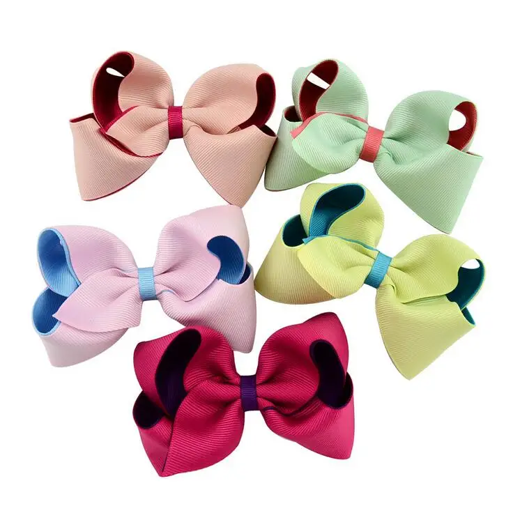 two tone twisted hairbow1