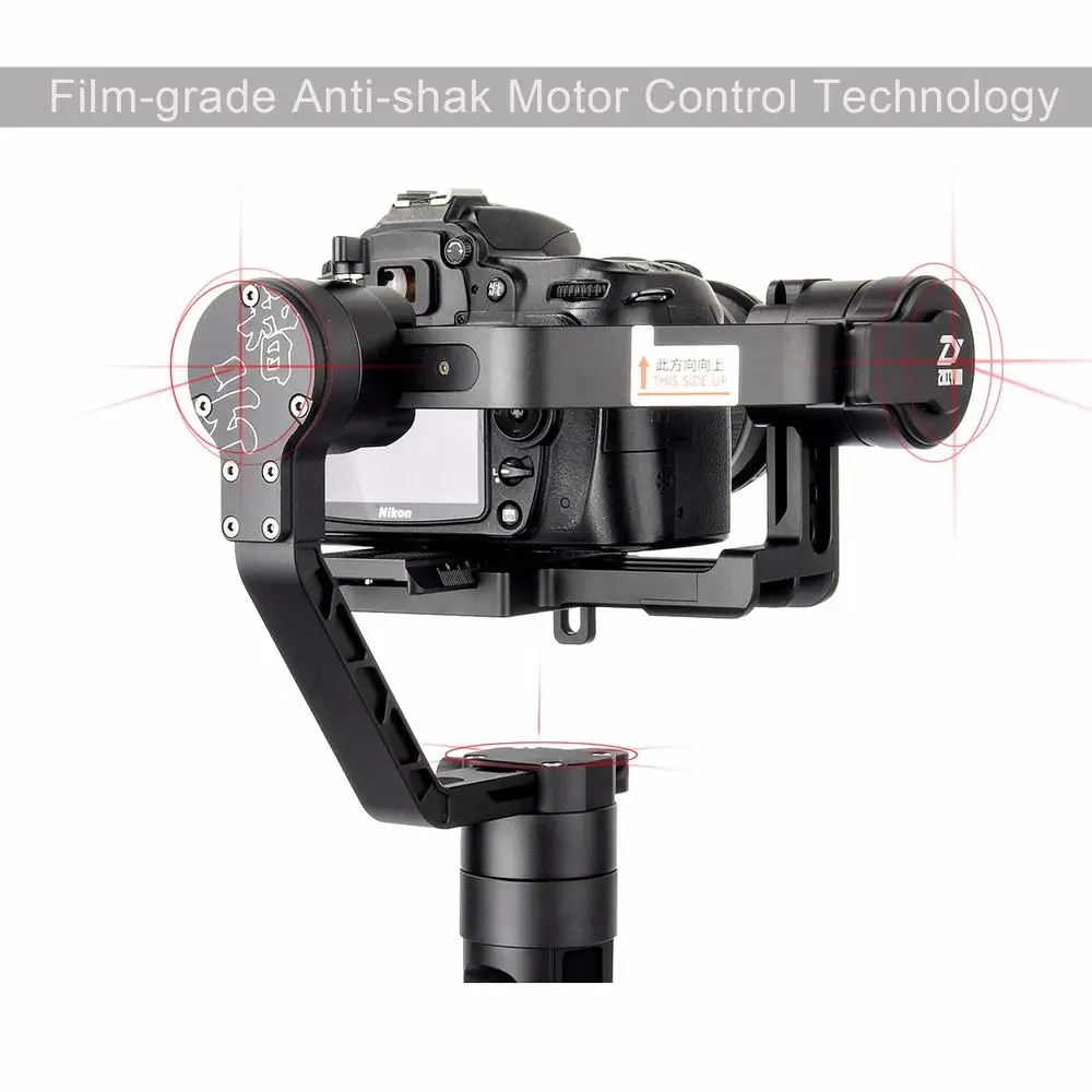 Zhiyun Crane 2 стабилизатор Gimbal для всех цифровых зеркальных фотокамер с непрерывным фокусом штатив кабель управления камерой