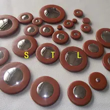 1 комплект альт-саксофон колодки 25 шт. Металл резонатор коричневого цвета