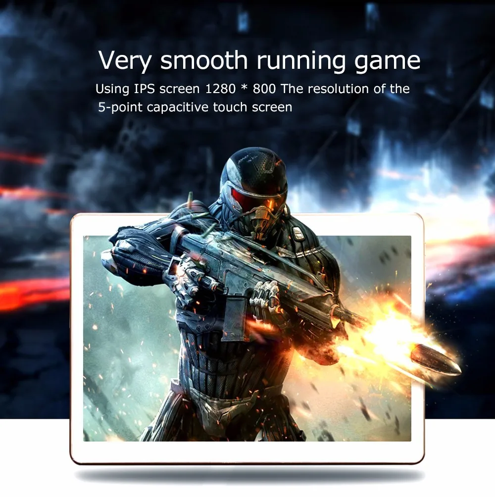 

10.1 touch tablet 2 + 32GB free shipping Android 7.0 quad-core dual card dual standby Google game gift quality tablet