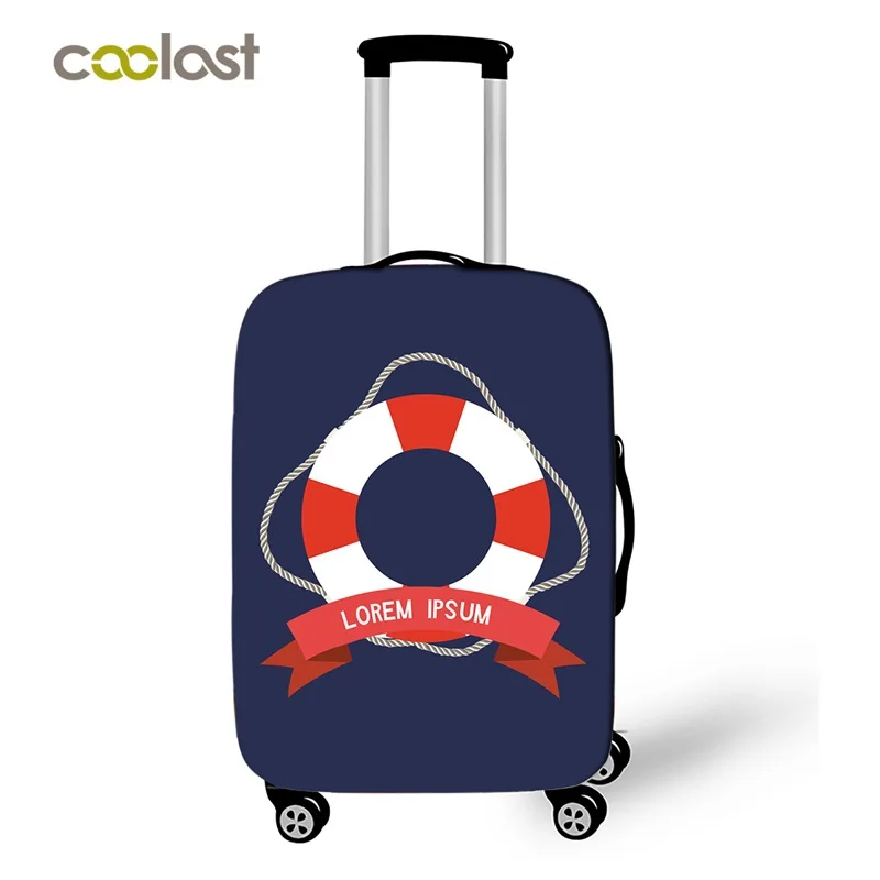 Забавный парусник Компас Чехол для дорожного чемодана эластичные багажные защитные чехлы применяются к 18-32 дюймов пыль дождь чехол для чемодана - Цвет: XT HHTB07