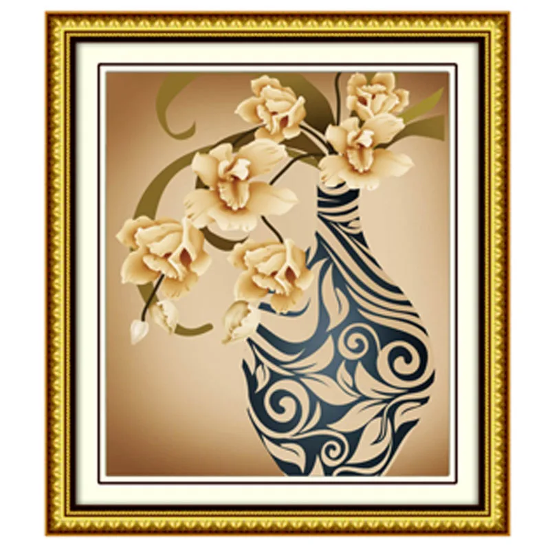 New Graceful Swing Flower Diy 5d Diamond Embroidery Painting Kits Round Square Drill Canvas Cross Stitch Living Room Decoration | Дом и сад