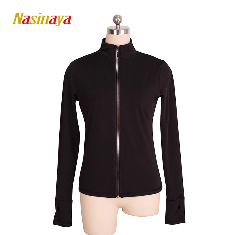 Jacket Women Figure Skating Competition Artistic Gymnastics Training Competition Zipper Top Patinaje Warm Skateboard Pattern figure skating jacket