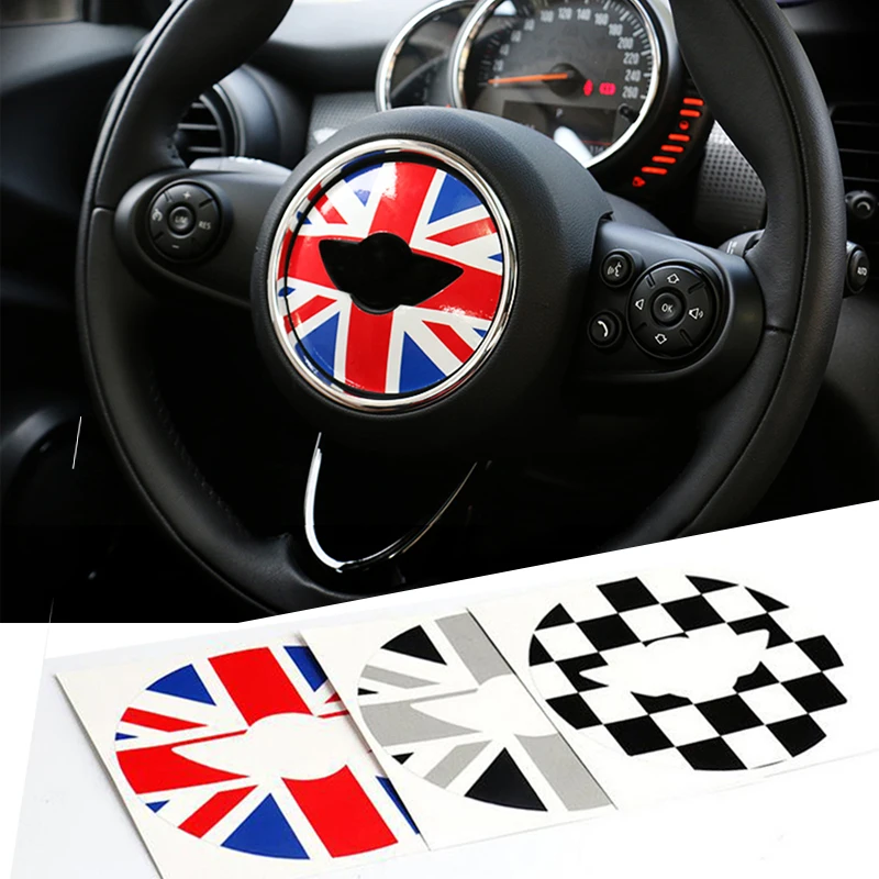 Buy 1pc Union Jack Checker PVC Vinyl Car Steering