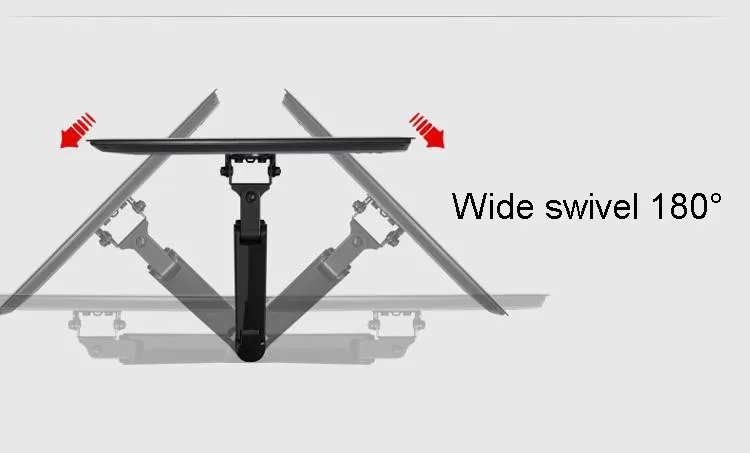 ТВ крепление NB F350 Алюминий газовая пружина 4"-50" ЖК-дисплей светодиодный ТВ настенное крепление led rgb полный движения рычаг-держатель монитора загрузка 17,6-35lbs(8-16kgs