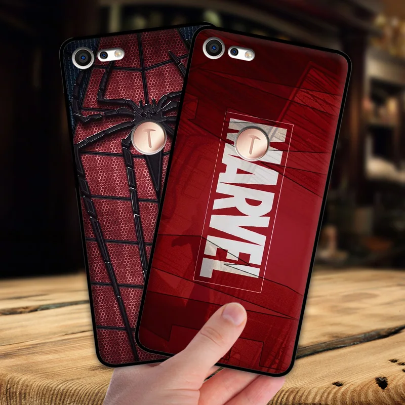 

mosirui for smartisan nut Pro 2/U3 pro 2017 case Marvel hero Deadpool Spiderman Black Panther Hulk Silicone soft shell case
