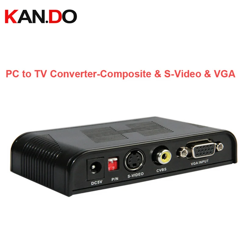 2000 PC to TV video converter,convert PC signal on TV,VGA AV/S Video