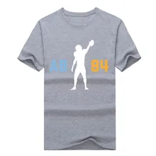 2017 fashion Antonio Brown Steelers “AB 84” T Shirt 100% cotton short sleeve T-shirt 10101034
