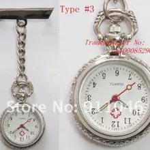 DHL Медсестра часы, Т-образный Нержавеющая сталь часы, 200 шт./лот, быстрая