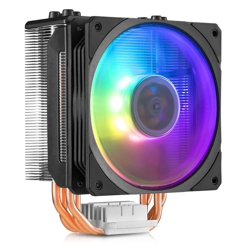 Cooler Master T400 ARGB кулер для процессора 4 тепловые трубки радиатор 120 мм RGB вентилятор для intel 115X1366 2066 2011 AMD AM4 AM3 Охлаждение процессора - Цвет лезвия: T400 RGB