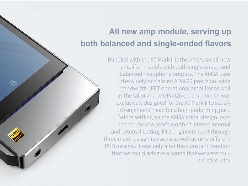 FiiO X7II с балакированным модулем AM3A Android, wifi Bluetooth 4,1 APTX без потерь DSD портативный музыкальный плеер, FiiO MP3 X7II