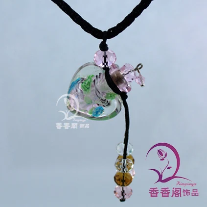 2 шт. стеклянные подвески для духов|perfume necklace|necklace vialperfume pendant |
