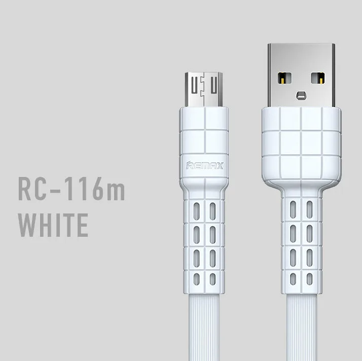 Remax Micro USB для iPhone Тип C Дата-кабель для зарядки плоский металлический зарядный кабель 2.4A прочный Быстрый зарядное устройство кабель для Iphone huawei