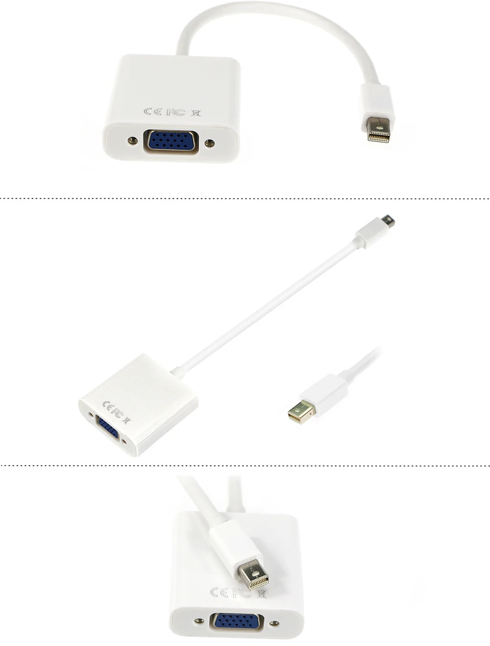 Mini DisplayPort Thunderbolt Display Port Mini DP To VGA Cable Adapter 1080P For MacBook Air Pro Video Extension Converter Cable (9)