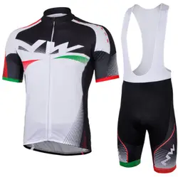 2017 NW Neue манера Atmungsaktive Kurzarm Radtrikot комплект mit Tragerhose Pro Team Ропа Майо Ciclismo быстросохнущая велосипед Kleidung