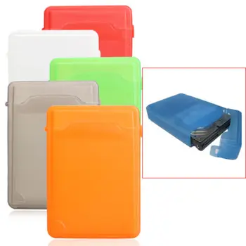 

3.5Inch For Hard Drive IDE SATA Full Case Protector Storage Boxes Plastic Solid Colors
