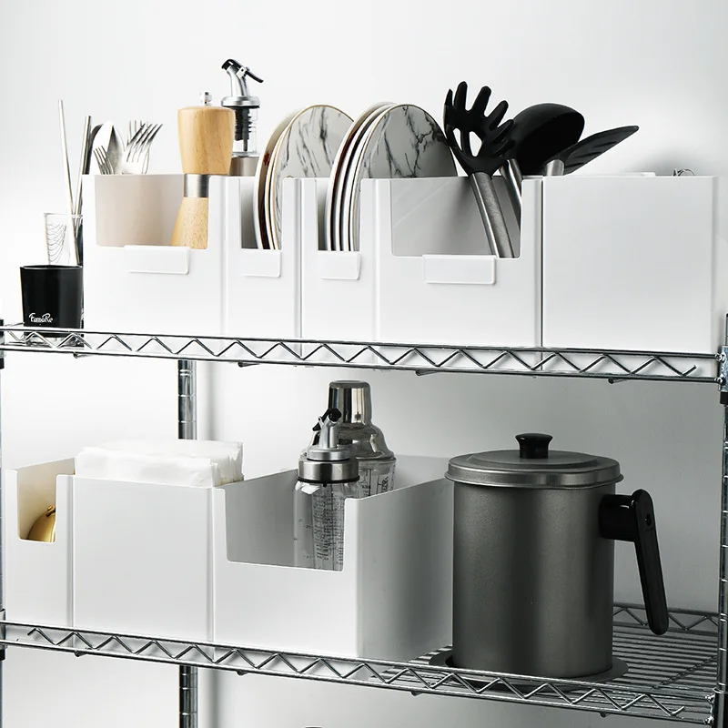 

LIYIMENG Kitchen Refrigerator Organizer Desktop Storage Box Daily Necessities Storage Box Kitchen Accessories Storage Box