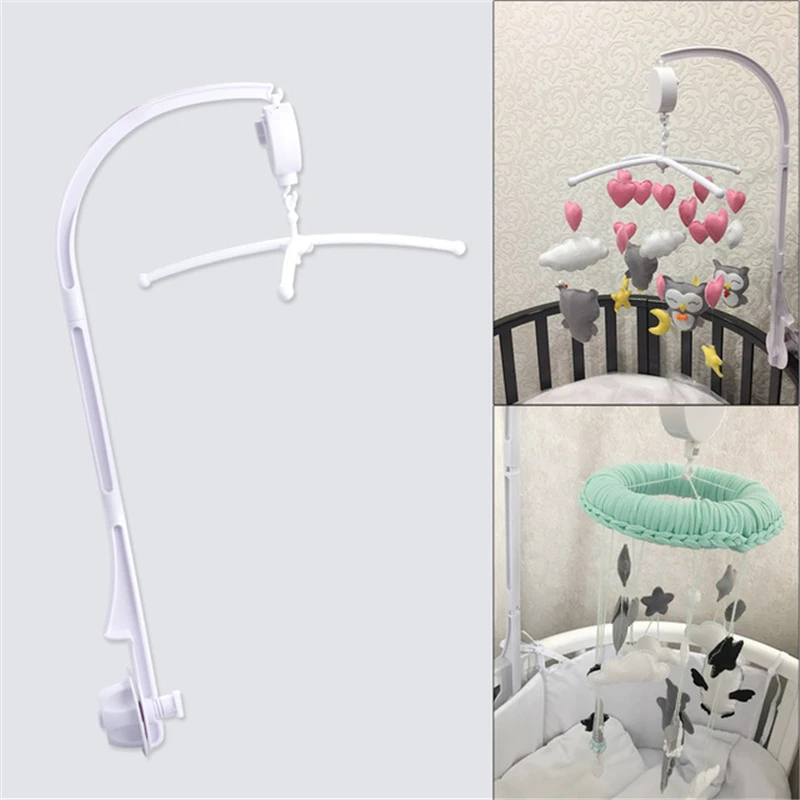 Support De Berceau En Plastique Pour Bebe Cloche De Lit Mobile Support A Bras Rotatif A 360 Degres Boite A Musique Hochet Pour Bebe Bricolage Aliexpress
