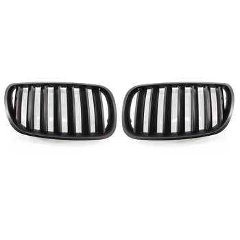 

Left Right Side Matte Black Front Center Kidney Grille Hood Grill For BMW E83 X3 2007-2010 08 09 51113420087,51113420088